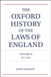 Oxford History of the Laws of England Volume II