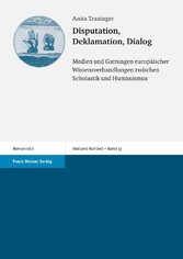 Disputation, Deklamation, Dialog