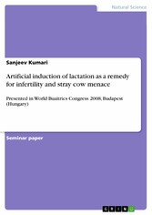 Artificial induction of lactation as a remedy for infertility and stray cow menace