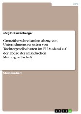 Grenzüberschreitenden Abzug von Unternehmensverlusten von Tochtergesellschaften im EU-Ausland auf der Ebene der inländischen Muttergesellschaft