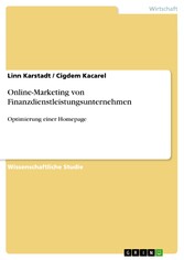 Online-Marketing von Finanzdienstleistungsunternehmen