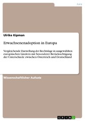 Erwachsenenadoption in Europa