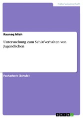 Untersuchung zum Schlafverhalten von Jugendlichen