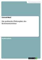 Die politische Philosophie des Kommunitarismus