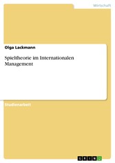 Spieltheorie im Internationalen Management