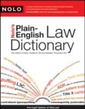 Nolo's Plain-English Law Dictionary