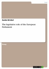 The legislative role of the European Parliament