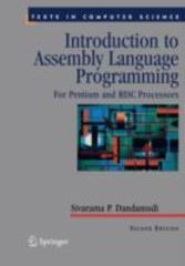 Introduction to Assembly Language Programming