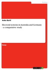 Electoral systems in Australia and Germany - a comparative study