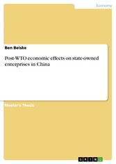 Post-WTO economic effects on state-owned enterprises in China