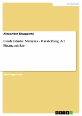 Länderstudie Malaysia - Darstellung der Finanzmärkte