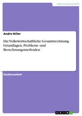 Die Volkswirtschaftliche Gesamtrechnung. Grundlagen, Probleme und Berechnungsmethoden