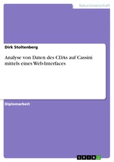 Analyse von Daten des CDAs auf Cassini mittels eines Web-Interfaces