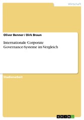 Internationale Corporate Governance-Systeme im Vergleich