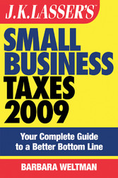 JK Lasser's Small Business Taxes 2009,