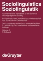 Sociolinguistics / Soziolinguistik. Volume 3