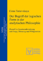 Der Begriff der logischen Form in der Analytischen Philosophie