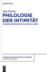 Philologie der Intimität