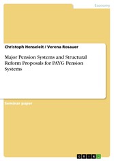 Major Pension Systems and Structural Reform Proposals for PAYG Pension Systems