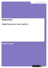 High-frequency data analysis