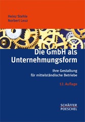 Die GmbH als Unternehmungsform