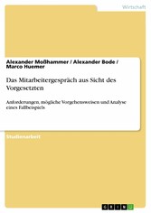 Das Mitarbeitergespräch aus Sicht des Vorgesetzten