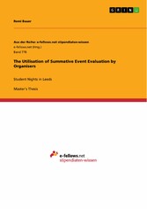 The Utilisation of Summative Event Evaluation by Organisers