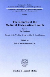 The Records of the Medieval Ecclesiastical Courts.