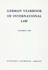 German Yearbook of International Law / Jahrbuch für Internationales Recht.