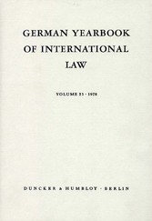 German Yearbook of International Law / Jahrbuch für Internationales Recht.