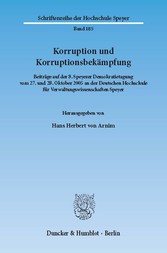 Korruption und Korruptionsbekämpfung.