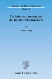 Zur Informationstätigkeit des Bundesrechnungshofes.