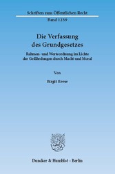 Die Verfassung des Grundgesetzes.