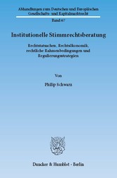 Institutionelle Stimmrechtsberatung.