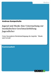 Jugend und Musik. Eine Untersuchung zur musikalischen Geschmacksbildung Jugendlicher