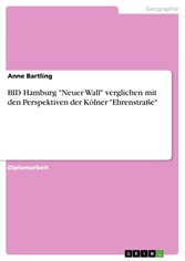 BID Hamburg 'Neuer Wall' verglichen mit den Perspektiven der Kölner 'Ehrenstraße'