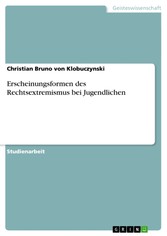 Erscheinungsformen des Rechtsextremismus bei Jugendlichen