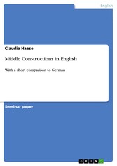 Middle Constructions in English