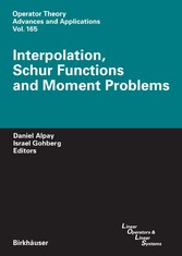 Interpolation, Schur Functions and Moment Problems