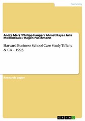 Harvard Business School Case Study Tiffany & Co. - 1993