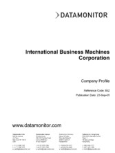 Company Profile Technology: International Business Machines Corporation