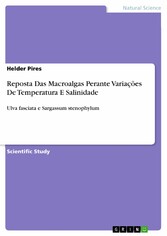 Reposta Das Macroalgas Perante Variações De Temperatura E Salinidade