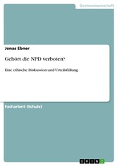 Gehört die NPD verboten?